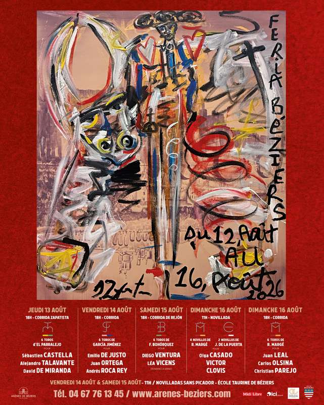 Affiche feria Béziers 2026